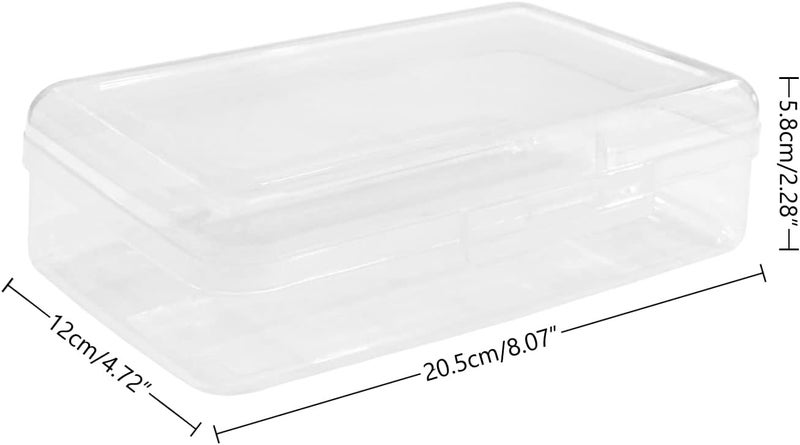 Ykimok Large Capacity Clear Pencil Case, Plastic Pencil Boxes Stackable Design, Supply Boxes for Kids Boys School Classroom,1 Pack - Image 2